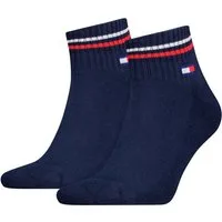 Tommy Hilfiger Kurzsocken TH UNI TJ QUARTER 2P ICONIC (2 Paar) Half-Terry-Sohle für zusätzlichen Komfort