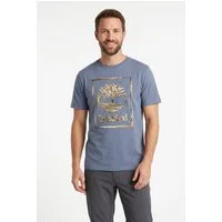 Timberland T-Shirt Water Stack Logo Short Sleeve Tee Kurzarmdesign, aus Baumwolle