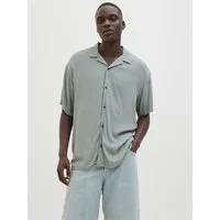 Jack & Jones Kurzarmhemd JJEJEFF SOLID RESORT SHIRT S/S SN mit Resort Kragen