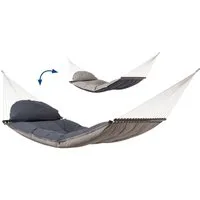 Amazonas Stabhängematte Luxushängematte Fat Hammock taupe