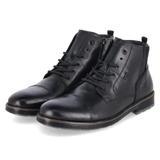 Rieker Stiefeletten - Gr. 41 - Schwarz - Glattleder