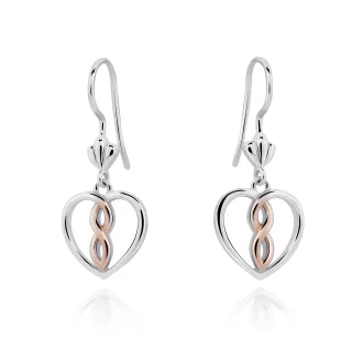 Orphelia 'Delilah' Tropfenohrringe aus 925er Sterlingsilber für Damen - Silber/Rosé ZO-7475