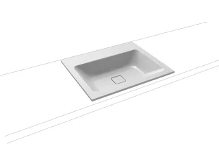 Kaldewei Einbauwaschtisch Cono, Modell 3080 ohne Überlauf 600x500, 901606013199 901606013199
