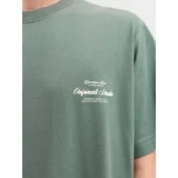Jack & Jones PlusSize Kurzarmshirt JORNORREBRO TYPO TEE SS CREW NECK PLS Baumwolle, regular fit