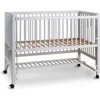 tiSsi® Beistellbett tiSsi® XXL Beistellbett/ Kinderbett HAJO Buche 120x60 cm, mit Schlupfsprossen