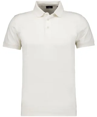 RAGMAN - Pima-Polo mit Bund ecru - Gr. - 3XL