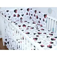 Primawela Babybettwäsche 3 teiliges Baby Bettset Bettwäsche Nestchen für Bett 70x140 cm Minnie
