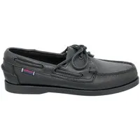 Sebago Sebago Docksides, Full-Grain Leather (Glattleder), total black, Men 70 Bootsschuh