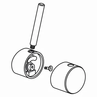KWC Hebelset GASTRO oben L91.5, D56, chromeline,530338 530338