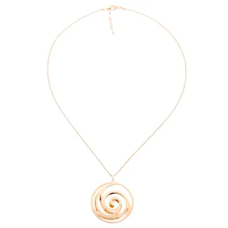 Orphelia Damen-Kette aus 925er Sterlingsilber mit Anhänger, Silber/Rosé, ZH-6010