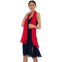 MayTree Modeschal Chiffon Schal Stola Umschlagtuch für Abendkleid Cocktailkleid 70x180, (Stück, 1-St)