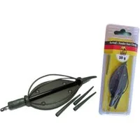 Behr Feederkorb A-Method Feeder mit Fast-Change Wirbel 20g Futterkorb Angeln, (1-St. Komplett Set), Mit Fast-Change Wirbel und Anti-Tangle Sleeves