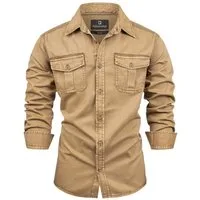 FALKENSTEJN Langarmhemd Herrenhemd - Modell Riccaldo - 100% Baumwolle – Vintage 3 Farben