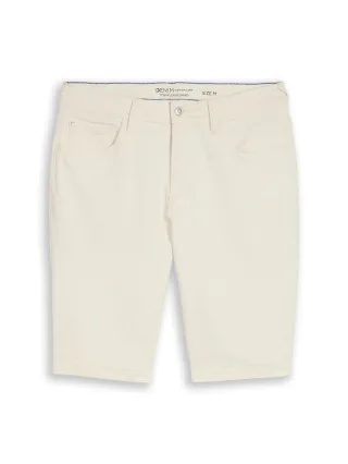 Denim Tom Tailor - TTWAYLEN RELAXED Jeans Shorts raw offwhite denim - Gr. - M