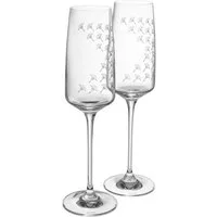 JOOP! Sektglas JOOP! LIVING - FADED CORNFLOWER Champagnerglas 2er Set, 2-tlg., Glas