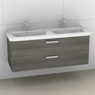 Artiqua 411 Waschtischunterschrank für DuraStyle 233813 Graphit Struktur quer, 411-WU2L-D48-7070-401 411-WU2L-D48-7070-401