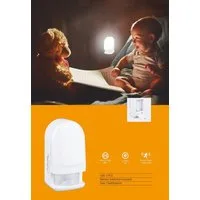 TRANGO LED Nachtlicht, Bewegungsmelder, 11-039 LED Sensor Nachtlicht in Weiß mit Automatikfunktion I Betrieb mit 3x AAA Batterie (nicht enthalten) mit Bewegungssensor, Tageslichtweiß, Sicherheitslicht, Orientierungslicht, Einschlafhilfe