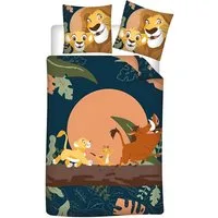 Disney Bettwäsche Disney König der Löwen Kinder Mikrofaser Bettwäsche 2tlg. Set, 2 teilig, Bettdeckenbezug 135-140x200cm Kissenbezug 65x65 cm