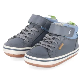 Tip Toey Joey Barfuß- High Sneaker  ALLEY - Gr. 19 - Blau - Leder und Synthetik