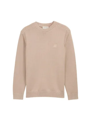 Tom Tailor - Strickpullover im Washed-Look aus Baumwolle beige - Gr. - L
