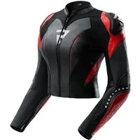 Rebelhorn Motorradjacke Diva RS Damen Motorrad Lederjacke Rückenprotektor enthalten,Verbindungsreißverschluss,Ellenbogenpro