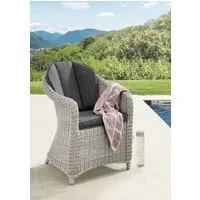 Destiny Gartensessel MALAGA (Set, 2-St), Aluminium, Polyrattan, inkl. Auflagen