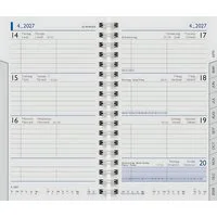 BRUNNEN Taschenkalender BRUNNEN Ersatzkalendarium 756 2027 Karton, weiß