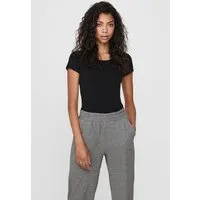 ONLY Rundhalsshirt ONLLIVE – Rundhalsshirt mit figurbetonter Silhouette sehr figurbetont, modisch, Baumwollmischung, Jersey, tiefer Rundhals