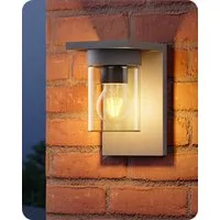 EDISHINE Außen-Wandleuchte, ohne Leuchtmittel, für Hauswand, Garage, Vordach
