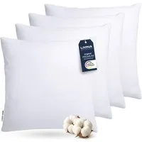 LIVINA HOME Kopfkissen Schlafkissen in Hotelqualität, Microfaserkissen, 80x80, 40x80cm, Füllung: Microfaser, Bezug: Baumwolle, Seitenschläfer, Rückenschläfer, 1, 2 oder 4-tlg. erhältlich, Kissen 40x80 cm, 80x80 cm, Reißverschluss, Made in Germany