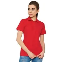 Ismont Poloshirt Damen Polo-Shirt Rot – ISMONT 01 M066-31