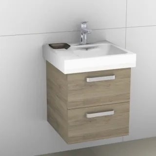 Artiqua 413 Waschtischunterschrank für iCon 124150 Sanremo Eiche quer NB, 413-WU2L-K07-7145-428 413-WU2L-K07-7145-428
