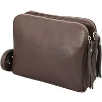 Adel Bags Schultertasche MARA Umhängetasche für Damen, Schultertasche aus Echtleder, hergestellt in Italien, mit 2 Riemen