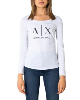 Armani Exchange Damen Weißes T-Shirt