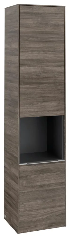 Villeroy & Boch Subway 3.0 Hochschrank, 2 Türen, 400 x 1710 x 346,5 mm, Stone Oak / Stone Oak C58800RK
