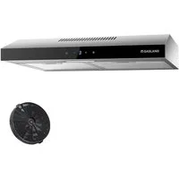 GASLAND Unterbauhaube SR60SS Dunstabzugshaube 60 cm Umluft, Leise Abluft 202 m³/h SR60SS Dunstabzugshaube 60 cm Umluft, Leise Abluft 202 m³/h, 3 Stufen Touch Control Unterbauhaube abzugshaube mit Aktivkohlefilter