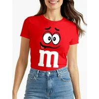 MoonWorks Print-Shirt Damen T-Shirt Fasching Karneval M Aufdruck Gruppen- Kostüm mit Print