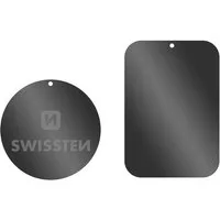 SWISSTEN Handy-Halterung Metallplatten für Magnethalterungen 2 Platten mit 3M-Kleber