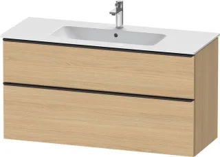 Duravit D-Neo Waschtischunterbau wandhängend Natur Eiche Matt 1210x462x625 mm - DE43640BD300000 DE43640BD300000