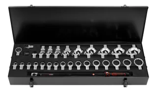 KS Tools 14x18mm ERGOTORQUE®precision Einsteck-Drehmomentschlüssel-Satz 60-320Nm, 39-tlg - 516.1675