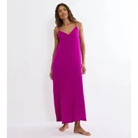 Triumph Sommerkleid Summer Satin Dress tiefer V-Ausschnitt, schmale Träger