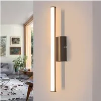 Nettlife LED Wandleuchte Innen Schwarz Modern 6/12/18/27W 3000K Flur Wandbeleuchtung Warmweiß, LED fest integriert, Warmweiß, Wandlicht für Wohnzimmer Schlafzimmer Küche