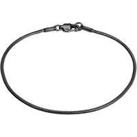 True Rebels Edelstahlarmband schwarz
