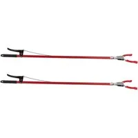 BigDean Greifzange 2x Müllgreifer 92cm Metall & Kunststoff Müllzange Greifhilfe, Packung 2-tlg., Greifer, Bückfreies Aufheben von Dosen, Müll bis Zigarettenstummel