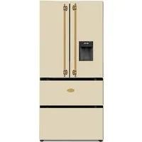 Kaiser Küchengeräte Side-by-Side Retro Kühlschrank, Side-by-Side Kühl Gefrier Kombi, No Frost 506 L KS 80425 ElfEm, 183 cm hoch, 83.6 cm breit, Retro Kühlschrank, Side-by-Side Kühl Gefrier Kombi, No Frost 506 L
