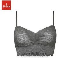SNOCKS Bustier Spitzen-BH Damen (1-tlg) Soft Bustier ohne Bügel aus Spitze, Dessous