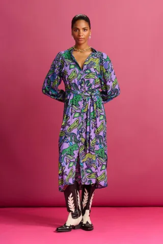 POM Amsterdam - DRESS - Full Glow Lilac purple - Gr. - 36