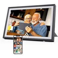 Fine Life Pro Digitaler Fotorahmen mit WiFi-Fotoübertragung. Digitaler Bilderrahmen (1280x800 Pixel, 32 GB, elektronischer Fotorahmen mit Uhale Foto/Video-Sharing)
