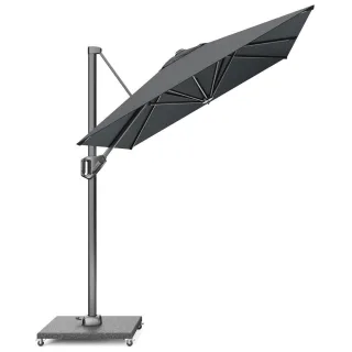 Platinum Ampelschirm, Anthrazit, Metall, Rechteckig, 200x300 cm, Sonnen- & Sichtschutz, Sonnenschirme, Ampelschirme
