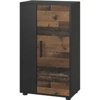 Vicco Kommode Berno, Schwarz/Oldstyle, 50.1 x 87.3 cm mit 2 Fächern (1 St)